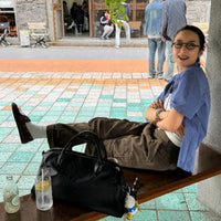 Blue Short Sleeve Plaid Shirt Female Summer Retro Loose Casual