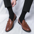 Men's Fashion Casual Soft Leather Slip-on Soft Bottom Loafers