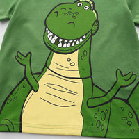 Summer Children's Cute Printed Embroidered Short-sleeved Cartoon T-shirt