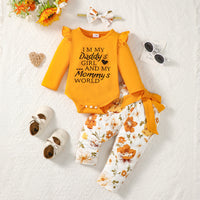 Fashion Letter Printing Romper Suit
