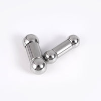 Large Size Internal Teeth Straight Rod Stainless Steel Earrings Body Ring