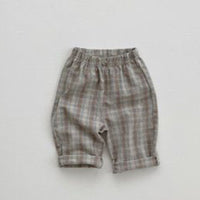 Men's Treasure Babies' Trousers Plaid Pants Leisure