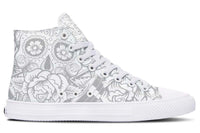 Printed Couple High-top Canvas Shoes