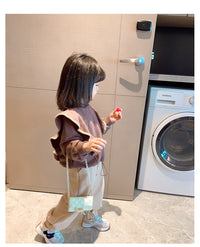 Girls' Suit Autumn And Winter Fleece Sweater Casual Pants