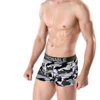High-end Men's Cotton Camouflage Printing Boxer Briefs