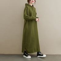 Womens Loose Fitting Long Sleeve Dress