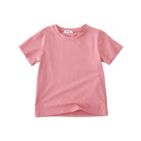 Children Candy-colored Top Baby Half Sleeve Cotton T-shirt