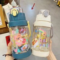 Large Water Bottle Creative Portable Male Student Plastic Cup
