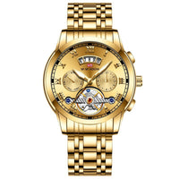 Stainless Steel Men's Tourbillon Quartz Watch