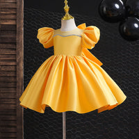 Girl's Gown-year-old Bow Princess Dress