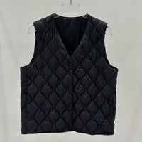 Layered Inner Wear, Short Round-neck Lightweight Down Vest Jacket