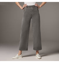 Women's Straight-leg Wide-leg Cropped Jeans