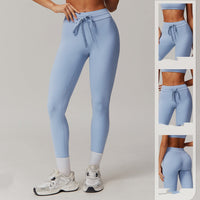 Cloud Sense High Waist Yoga Pants Belly Contracting Hip Raise Fitness Pants
