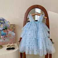 Children's Princess New Girls' Mesh Dress Love