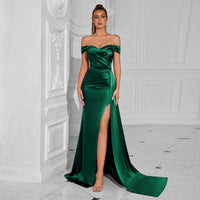 Bustier Off-shoulder Sexy Slit Dress