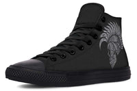 Printed Couple High Top Canvas Shoes