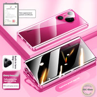 Magnetic King Phone Case Double-sided Glass Metal Drop Protection