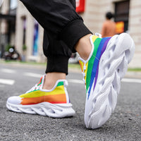 Men's Running Shoes Fly Woven Mesh Breathable Casual Sneaker