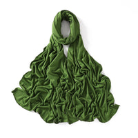 56 Colors Solid Color Modal Scarf Small Size Monochrome Jersey Veil Mercerized Cotton Scarf