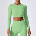 Thread Quick-drying Seamless Long Sleeve Yoga Wear Suit