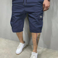 Shorts Summer Men's American Fifth Pants Overalls Korean Black