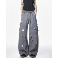 Retro Multi-pocket Straight-cut Work Pants For Men And Women