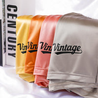 Men's Ice Silk Solid Color Home Leisure Shorts