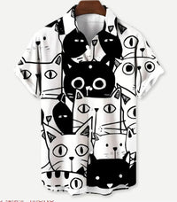 Summer Leisure Printed Hawaiian Shirt Men Vacation Seaside