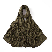 56 Colors Solid Color Modal Scarf Small Size Monochrome Jersey Veil Mercerized Cotton Scarf