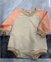 Cute Cotton Sweater With Shoulder Triangle Climbing Jumpsuit