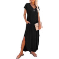 European And American Women's Casual Loose Long Dress