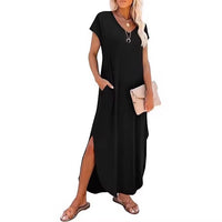 European And American Women's Casual Loose Long Dress
