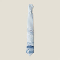 Fashion Animal Rose Creative Print Tie