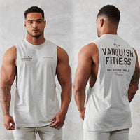 Workout Vest Men's Tops Outdoor Running Leisure Exercise Sleeveless