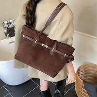 Retro Large-Capacity Tote Bag Women's Handbag