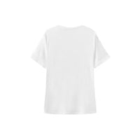 Casual Chic Short-sleeve Top With A Crew Neck For European And American Styles