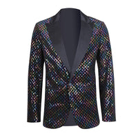 Men's Sequin Bead European Size Suit Jacket