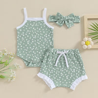 Girls' Bow Hair Accessories Romper Suit