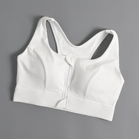 New Plus-size Front-zip Shockproof Push-up Sports Bra For Women