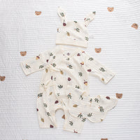 Baby Cotton Lace-up Jumpsuit