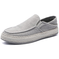 Linen Cloth Slip-on Lofter Casual Canvas Summer Stirrup Heel Men's Shoes