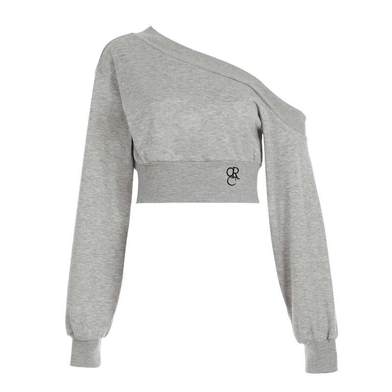 Hot Girl Slimming And Short Midriff-baring Sweatshirt Female