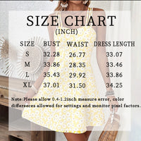 Women's Floral Print Cami Dress Spaghetti Strap A Line Flowy Summer Mini Sundress