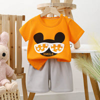 Short-sleeved Cotton Shorts Exercise Homewear Suit