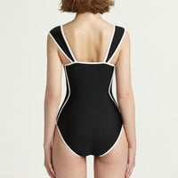 Korean Version Of The New Swimsuit One-piece Retro Shows Thin Belly