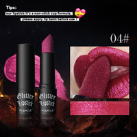 Pearlescent Thin And Glittering Diamond Lipstick Easy To Color Longlasting Lip Gloss Long Lasting Nourishing Moisturizing 7 Color Lipstick