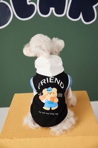 Fashion Stitching Contrast Color Fake Two-piece Pet Sweater