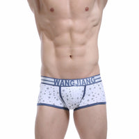 Trendy Physiological Snowflake Fallen Leaves Men's Cotton Boxers