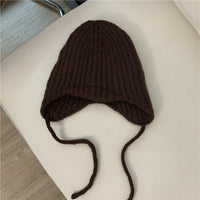 Green Warm Ear Protection Knitted Wool Hat