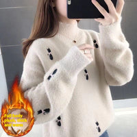 Waterproof Mink Velvet High Sense Women's Sweater Autumn And Winter New